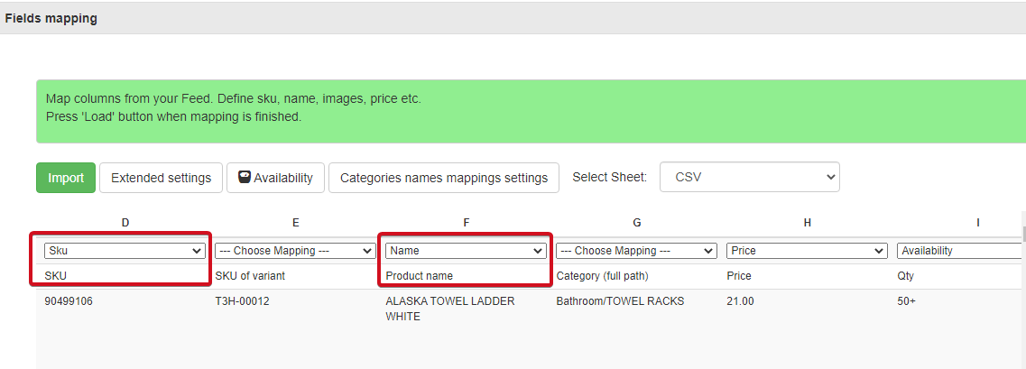 Shopify CSV and Excel import