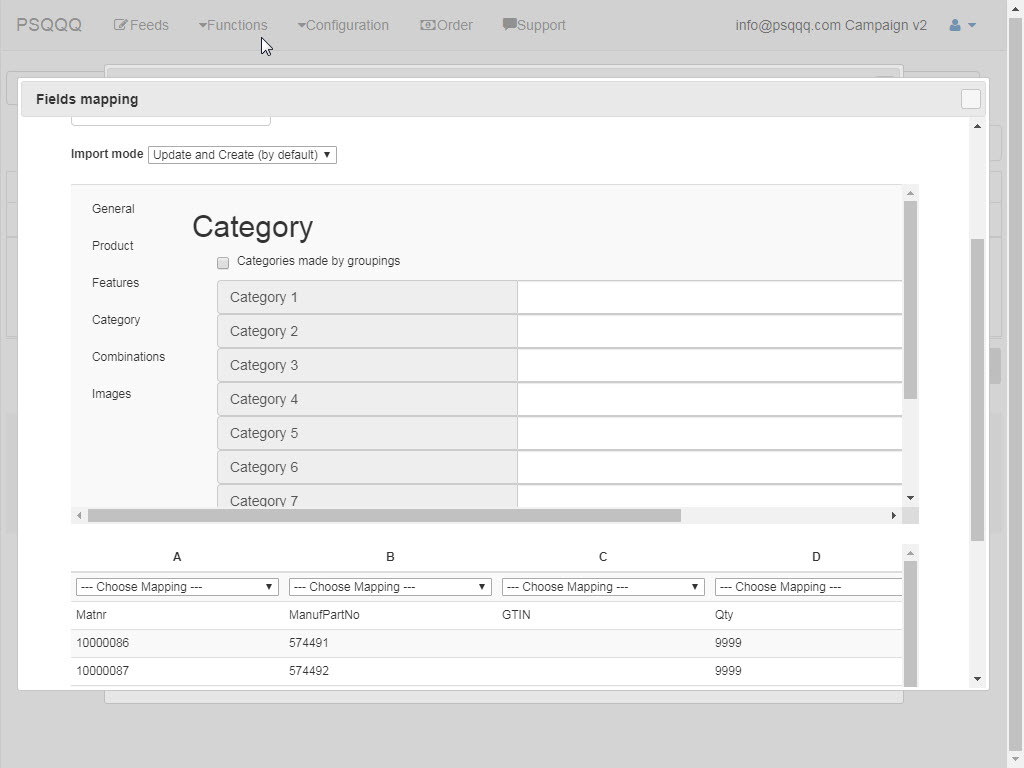 Automatic Categories import to your Shopify store